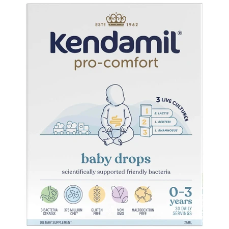 Пробіотик Kendamil Pro-Comfort для дітей від народження, краплі, 7,5 мл: ціни та характеристики