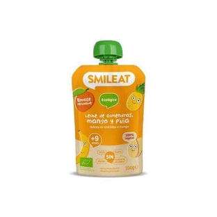 Органическое пюре из миндаля, манго и ананаса, +9 месяцев, 100 г, Smileat