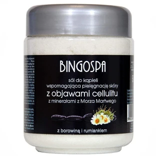 Соль для ванн BingoSpa «Антицеллюлитная» с минералами и грязью Мертвого моря, 550 г