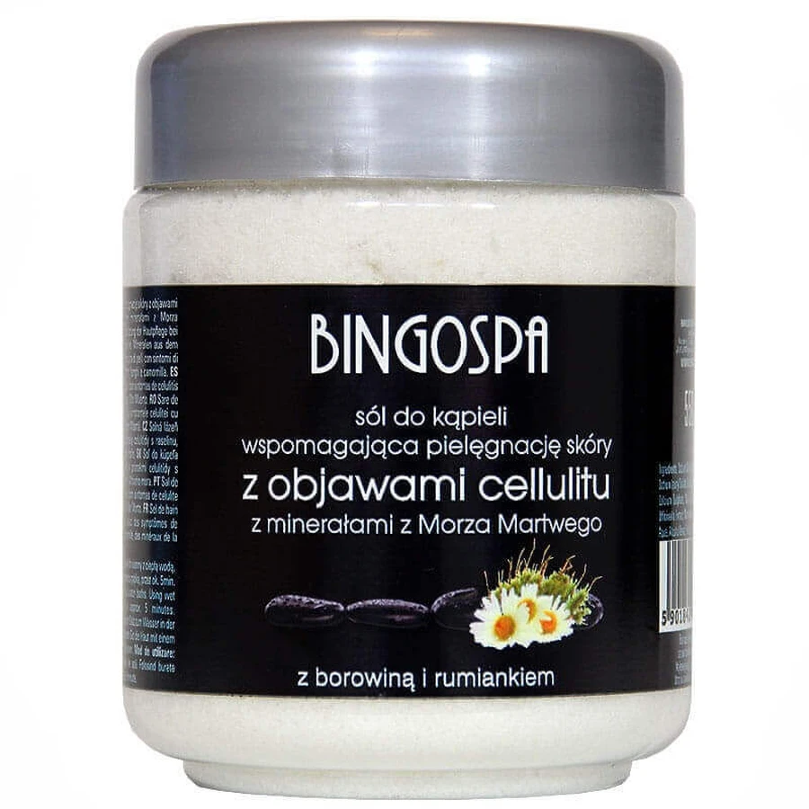 Соль для ванн BingoSpa «Антицеллюлитная» с минералами и грязью Мертвого моря, 550 г: цены и характеристики