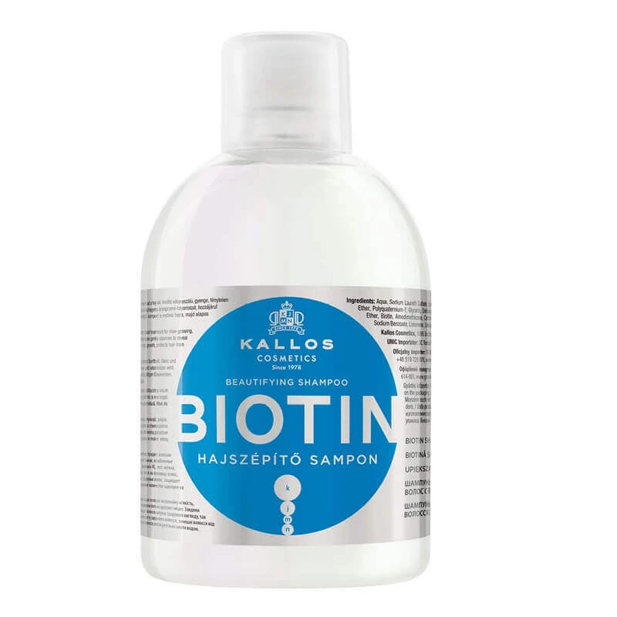 Шампунь для волосся Kallos KJMN Biotin Beautifying Hair Shampoo with Biotin, 1000 мл: ціни та характеристики