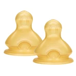 NUK First Choice+, tetină pentru biberon, латекс, mărimea L, 713243, 6-18 luni, 2 bucăți: ціни та характеристики