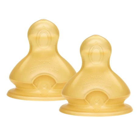 NUK First Choice+, tetină pentru biberon, латекс, mărimea L, 713243, 6-18 luni, 2 bucăți: ціни та характеристики