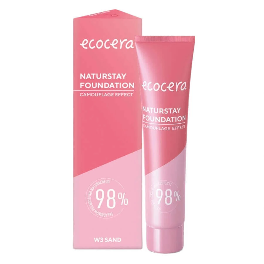 Ecocera Naturstay Foundation Натуральная тональная основа W3 Sand, 30 мл: цены и характеристики
