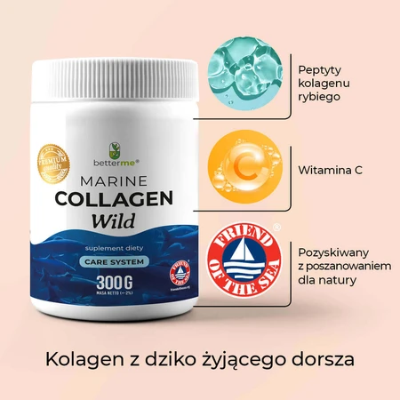 BetterMe Colagen marin sălbatic, аромат нейтральный, 300 г: цены и характеристики