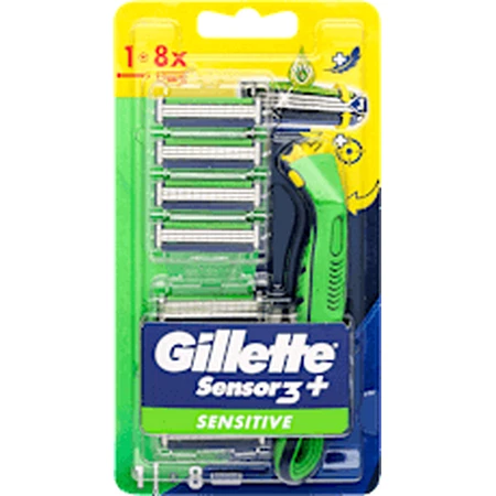 Бритва Gillette Gillette Sensor3 Sensitive + 8 заправок, 1 шт.: цены и характеристики