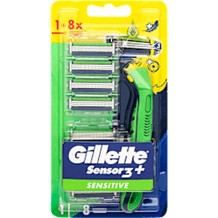 Бритва Gillette Gillette Sensor3 Sensitive + 8 заправок, 1 шт.: цены и характеристики