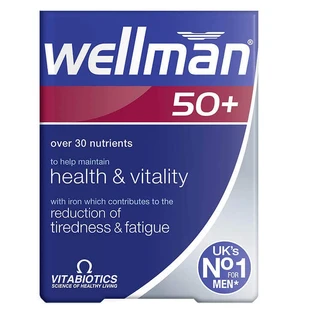 Vitabiotics Wellman 50+ для чоловіків старше 50 років, 30 табл