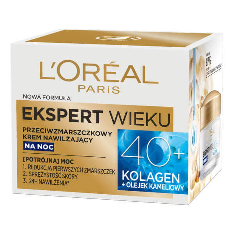 L Oreal Paris Age Expert 40+ Ночной увлажняющий крем против морщин, 50 мл: цены и характеристики