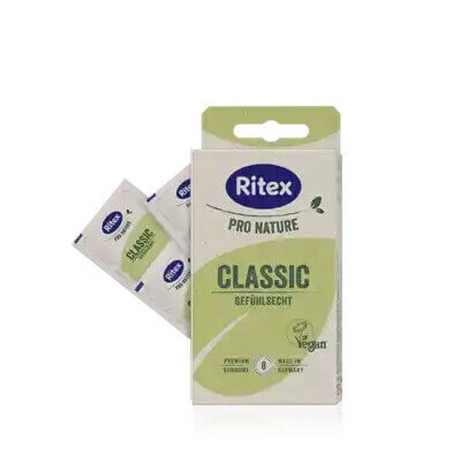 Ritex, Pro Nature Classic, Презервативи, 8 шт: ціни та характеристики