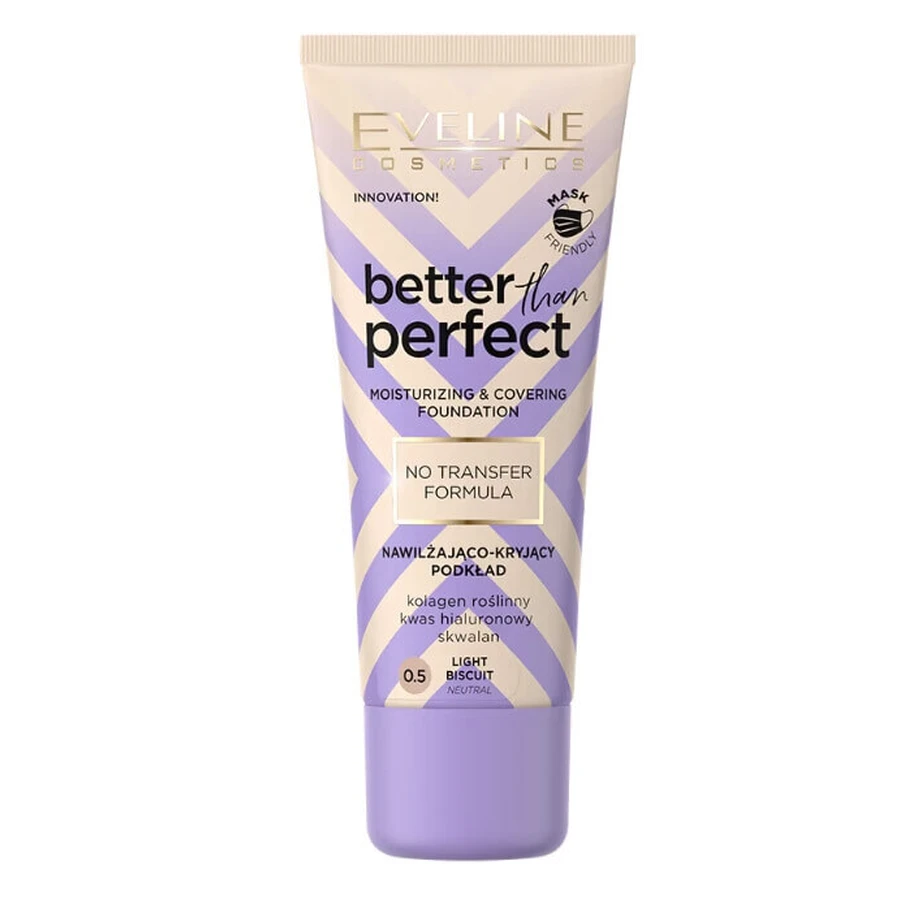 Eveline Cosmetics, Better Than Perfect, зволожуюча та покривна основа № 0,5, 30 мл: ціни та характеристики