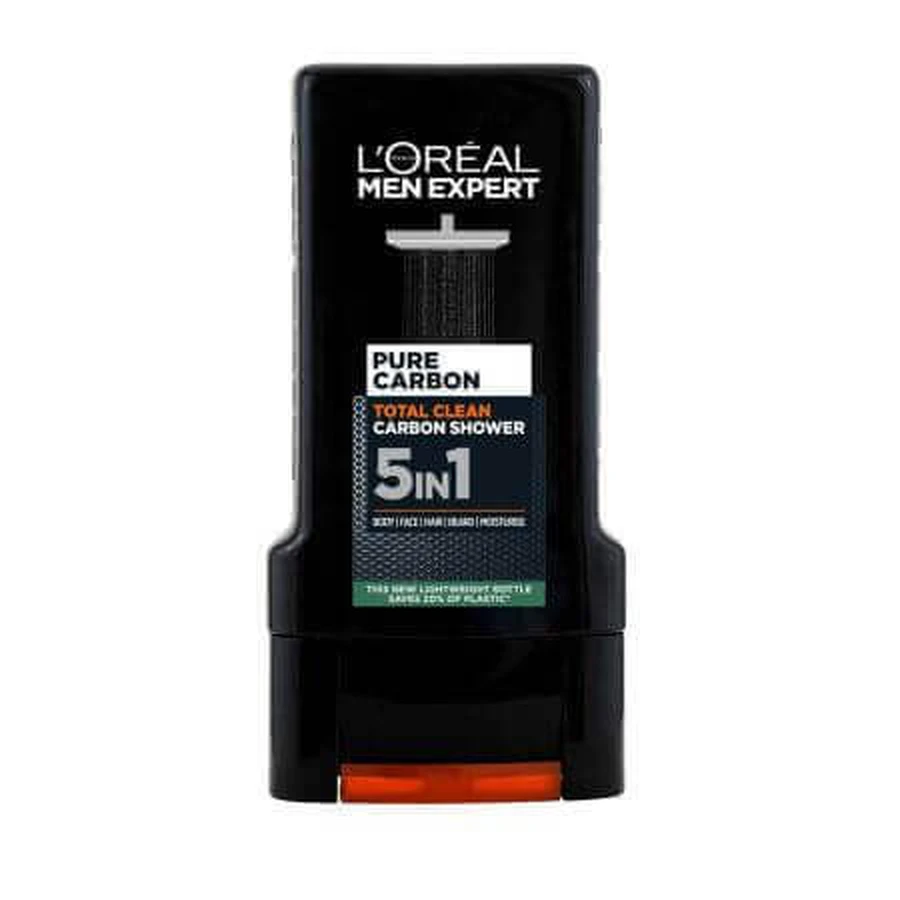 Мужской гель для душа 5-в-1 Pure Carbon Men Expert, 300 мл, LOreal: цены и характеристики