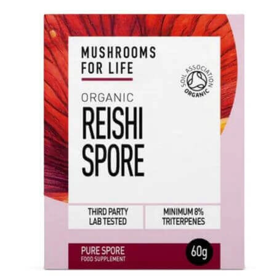 Спори рейші, 1000 мг, 60 г, MushroomsForLife: ціни та характеристики