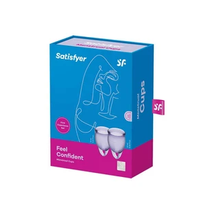 Набір менструальних чаш Satisfyer Feel Confident 15 мл + 20 мл Lila