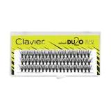 Накладні вії Clavier Natural Du2o Double Volume 12 мм