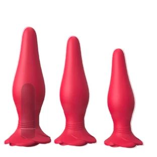 S-Hande Frenzier Anal Plug Set Red, 3 шт