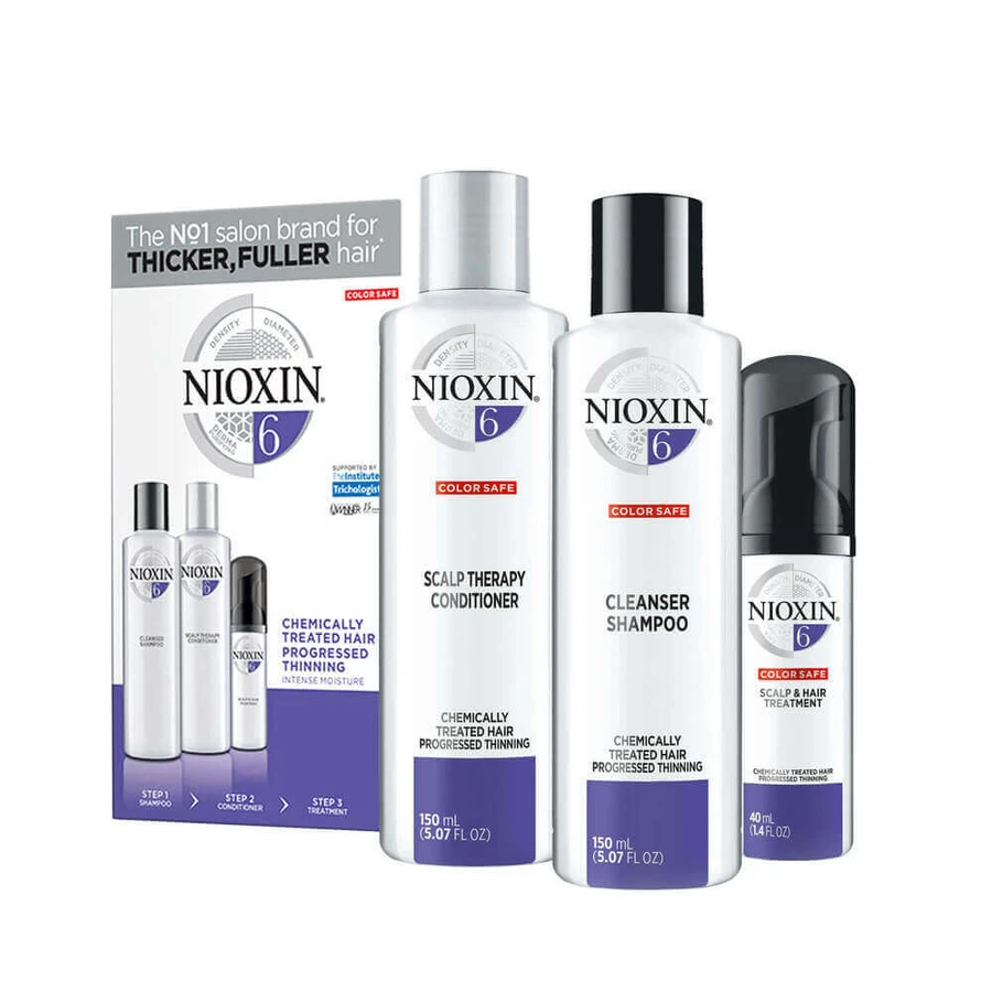 Nioxin System 6 Set: шампунь для волос 150 мл + кондиционер для волос 150 мл + средство для лечения волос 40 мл: цены и характеристики