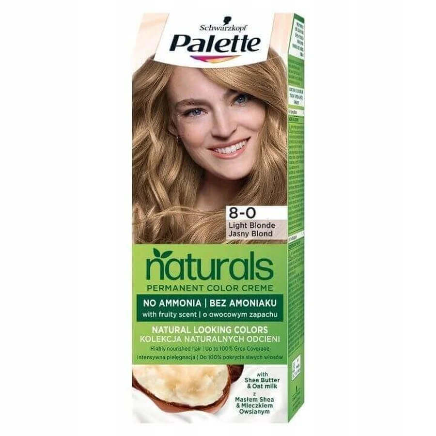 Крем-фарба для волосся Palette Permanent Naturals Color Creme 8-0 світло-русявий: ціни та характеристики