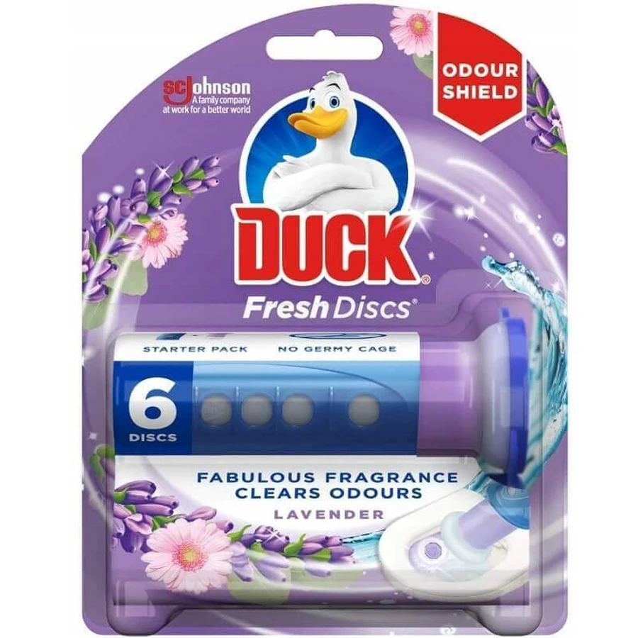 Duck Fresh Discs Lavender, кольорові гелеві туалетні диски, 36 мл: ціни та характеристики