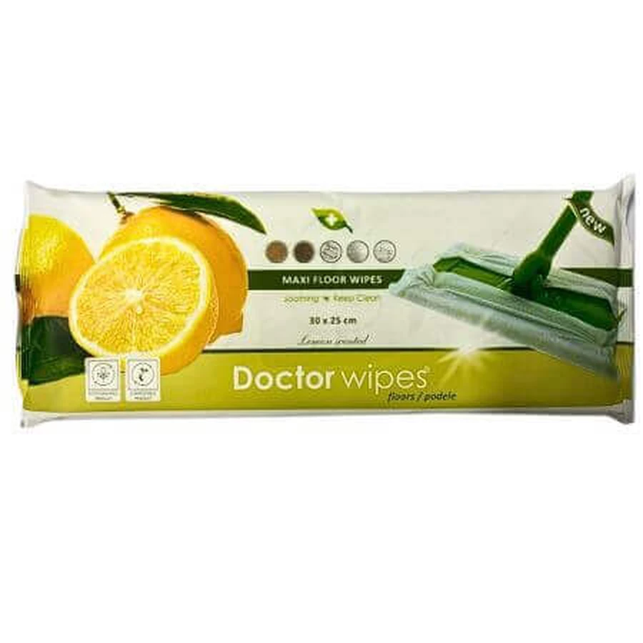 Вологі серветки для підлоги, 36 шт, Doctor Wipes: ціни та характеристики