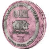 Помада Reuzel Extra Strong Hold Pomade с воском и маслами, розовая, 113 г