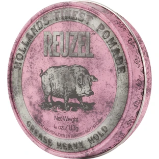 Помада Reuzel Extra Strong Hold Pomade с воском и маслами, розовая, 113 г