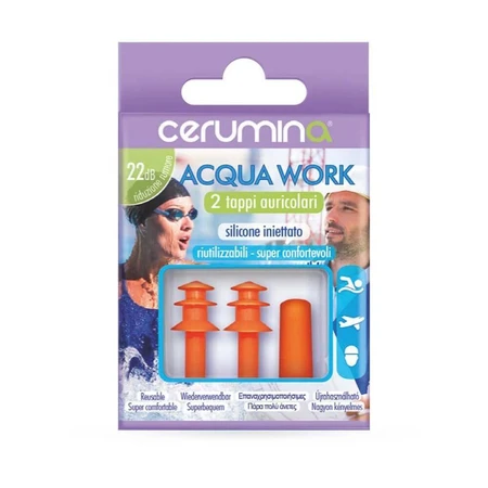 Cerumin AQUA WORK - инъекционные силиконовые затычки для ушей, 2 штуки, Pietrasanta Pharma: цены и характеристики