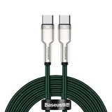 Cablu Baseus Cafule Series Metal Data USB-C / USB-C PD QC SCP 100W 5A 2 m - verde
