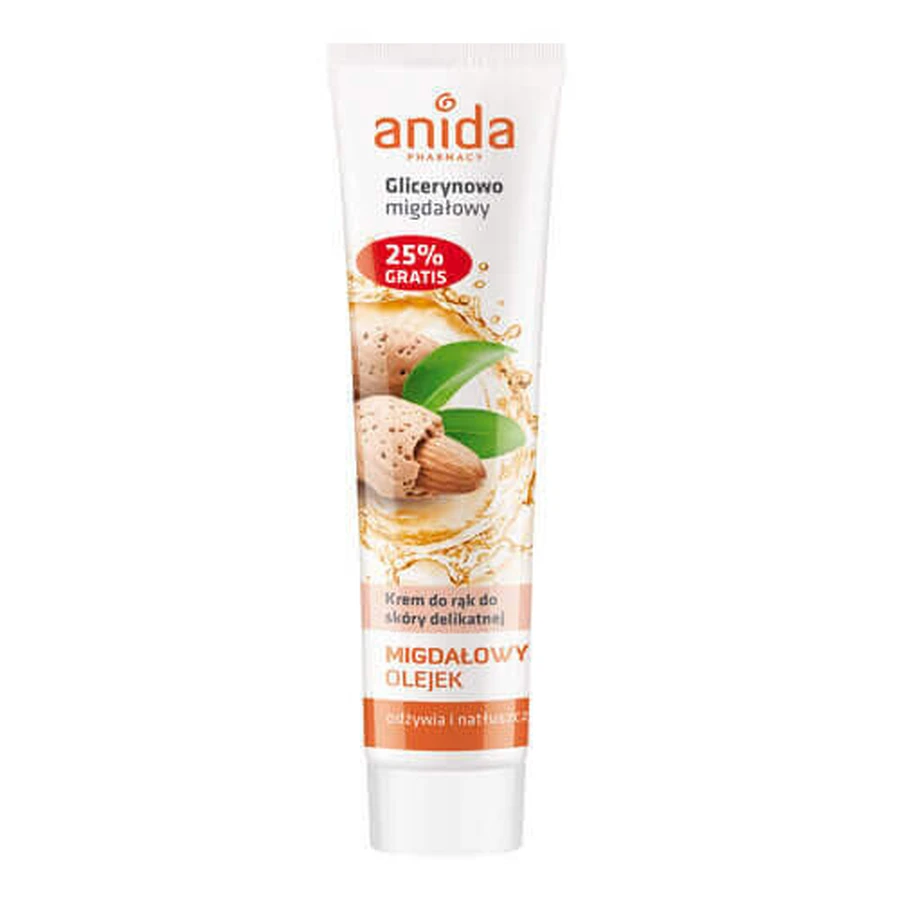 Anida, Крем для рук, гліцерин і мигдаль, 125 мл: ціни та характеристики