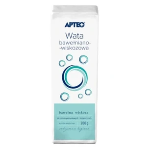Вата перевязочная хлопково-вискозная, Apteo Care, 200 г, 1 шт.