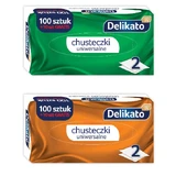 Серветки Delikato 2-х шарові в коробці 100 + 10 шт
