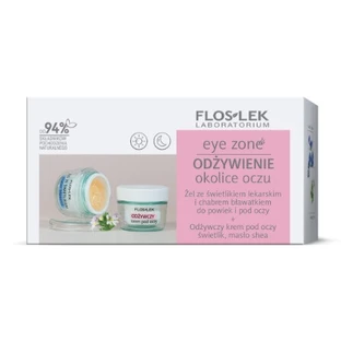 Flos-Lek Набор для зоны вокруг глаз эль с примулой вечерней и васильком 10 г + Восстанавливающий крем 15 мл