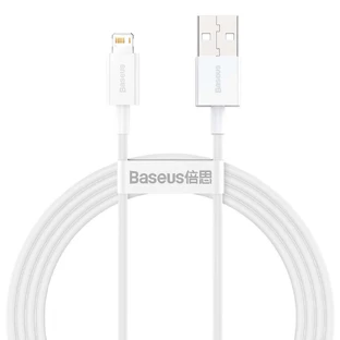 Baseus Superior USB - Lightning 2.4A 1.5 m cablu alb (CALYS-B02)