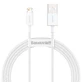 Baseus Superior USB - Lightning 2.4A 1.5 m cablu alb (CALYS-B02)