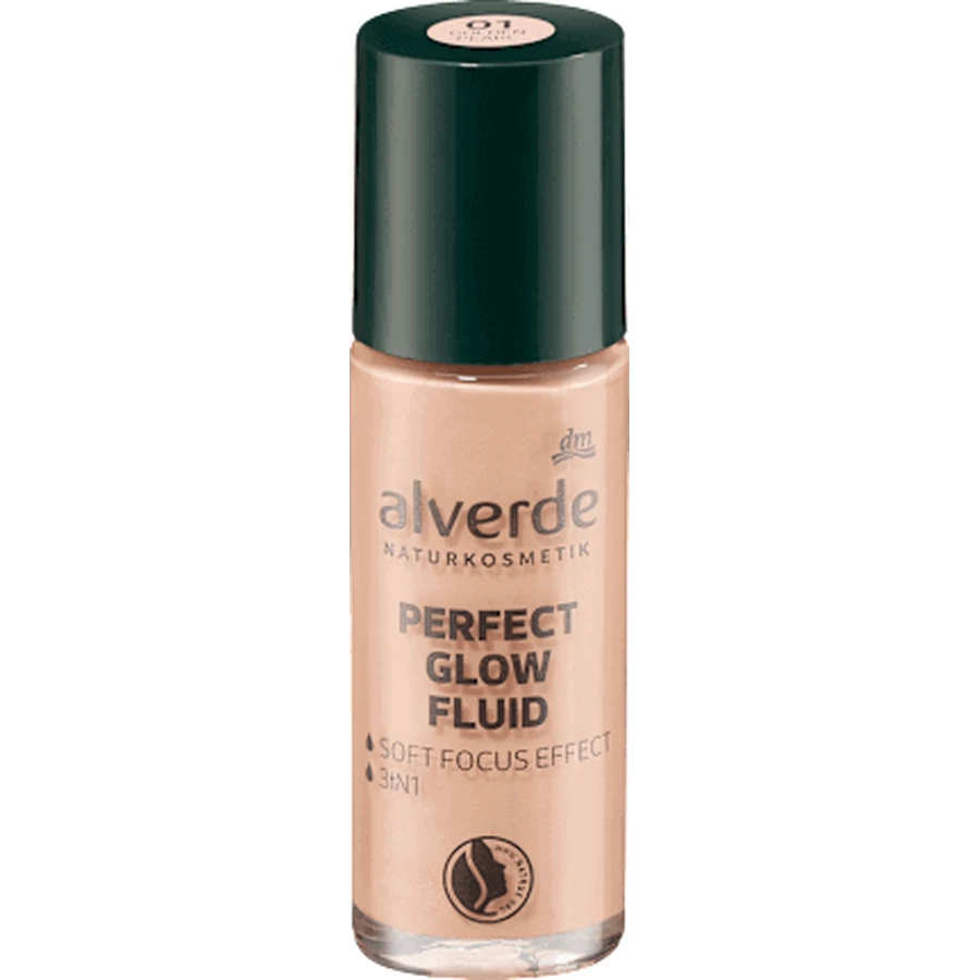 alverde NATURKOSMETIK NATURKOSMETIK Perfect Glow Fluid Флюїд №01 Золота перлина: ціни та характеристики