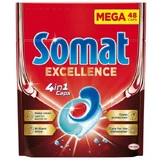 Капсулы для посудомоечной машины Somat Excellence 4-в-1, 48 шт.