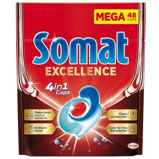 Капсулы для посудомоечной машины Somat Excellence 4-в-1, 48 шт.