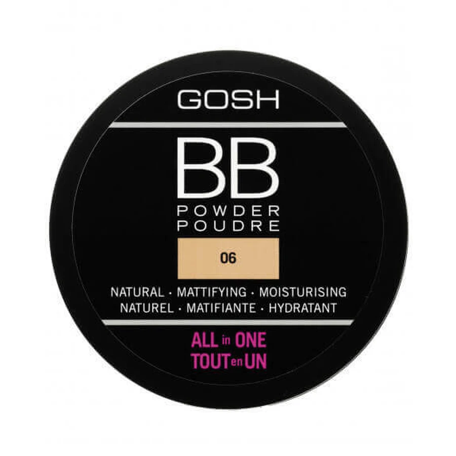 Gosh BB Powder All in One Pressed Powder 06 Warm Beige, 6,5 г: цены и характеристики
