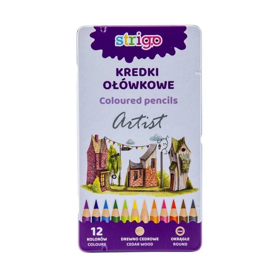 STRIGO creioane rotunde din seria ,,Artist - 12 culori: цены и характеристики