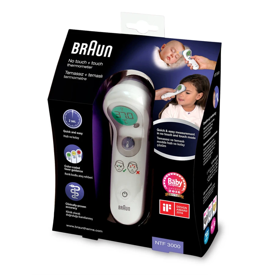 Безконтактний термометр, Braun: ціни та характеристики