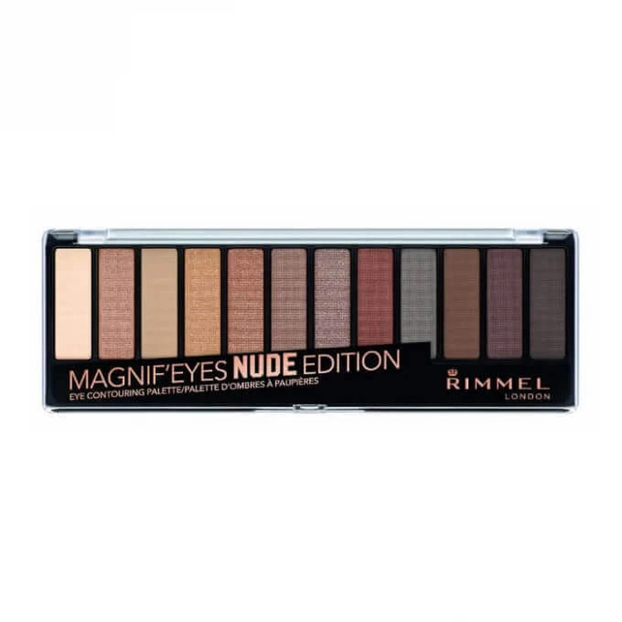 Палетка тіней для повік Rimmel Magnif Eyeshadow Palette 001 Nude Edition, 14,16 г: ціни та характеристики