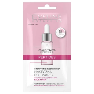 Eveline Cosmetics Концентрированная формула Интенсивная регенерирующая маска для лица с пептидами, 8 мл