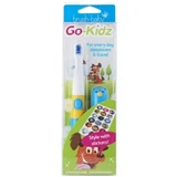 Brush-Baby Go Kidz электрическая звуковая дорожная зубная щетка с наклейками для детей от 3 лет