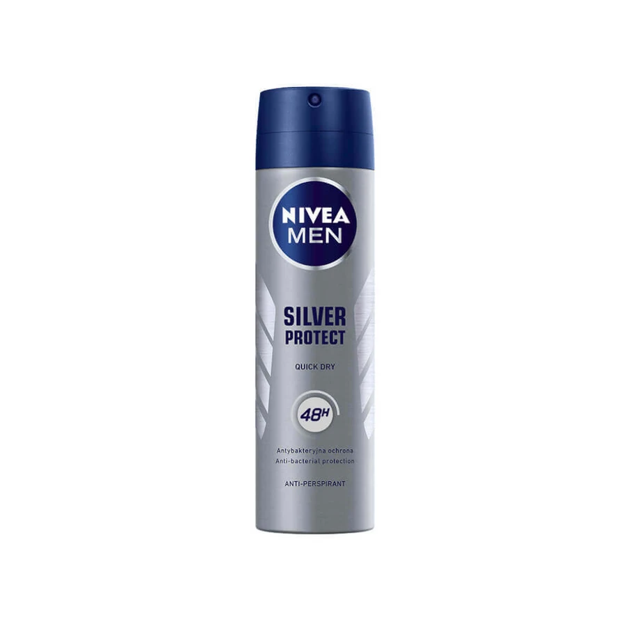 Спрей-антиперспірант Nivea Men Silver Protect, 150 мл: ціни та характеристики