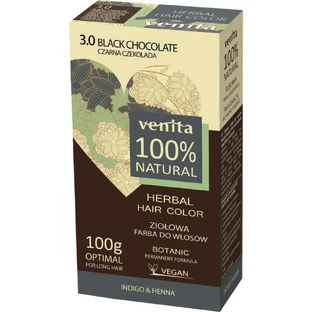 Фарба для волосся Venita 100% Herbal 3.0 Black Chocolate, 100г