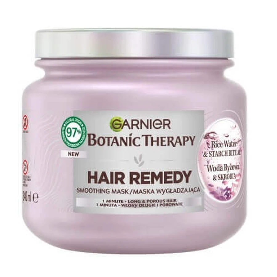 Garnier Botanic Therapy Разглаживающая маска для грубых и пористых волос Рыбная вода и крахмал, 340 мл: цены и характеристики