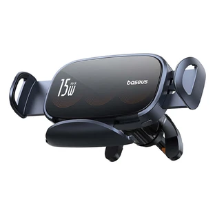 Автомобильный держатель Baseus LightChaser BS-CM029 с тройным беспроводным зарядным устройством — черный
