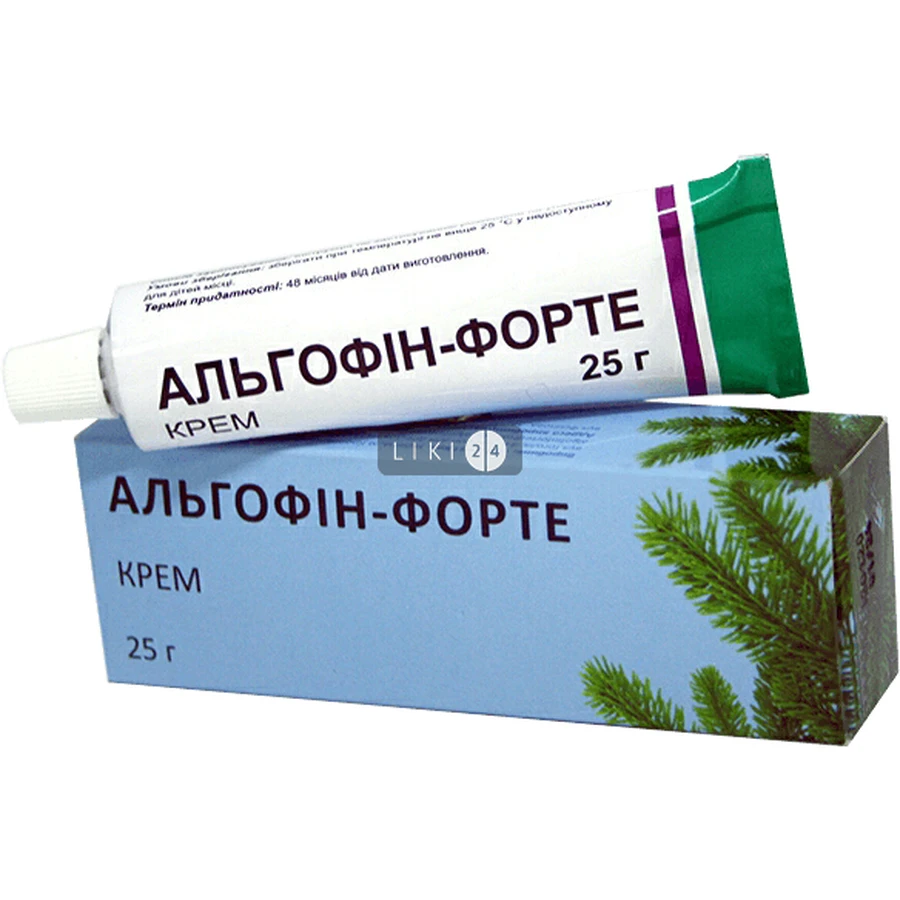 Альгофін-Форте крем по 25 г у тубах: ціни та характеристики