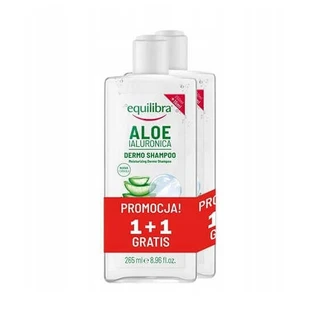 Зволожуючий шампунь для волосся Equilibra Aloe з гіалуроновою кислотою, 2 х 265 мл
