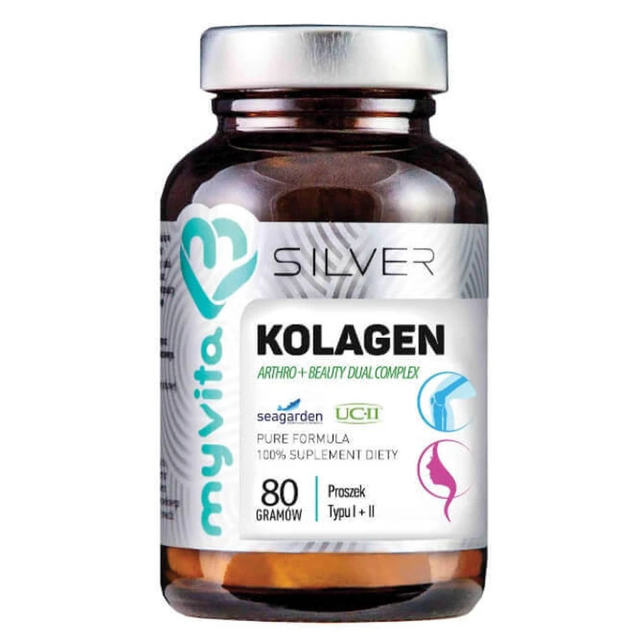 MyVita Silver, Collagen Arthro + Beauty, Dual Complex, порошок, 80г: ціни та характеристики